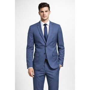 NWT-Braveman Slim Fit Suit‎ Jacket Blazer – Men's 36R – Slate Blue